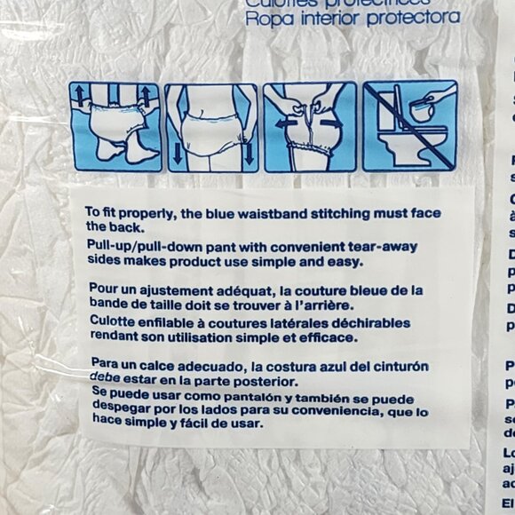 Tena Dry Comfort Absorbent 14pk Adult Protective Underwear Size XL 55"-66" - Picture 15 of 16